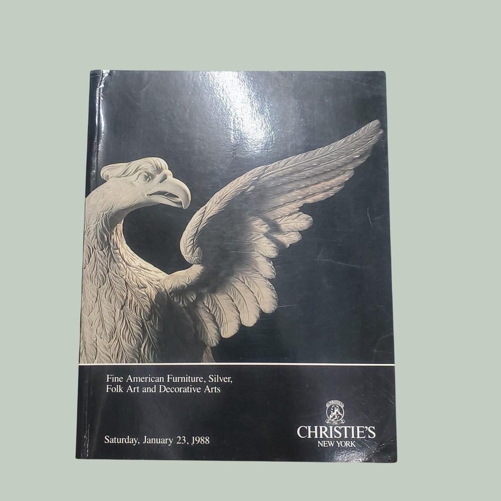Christie's New York 1988 Fine American Furniture Silver Folk Art Auction Catalog